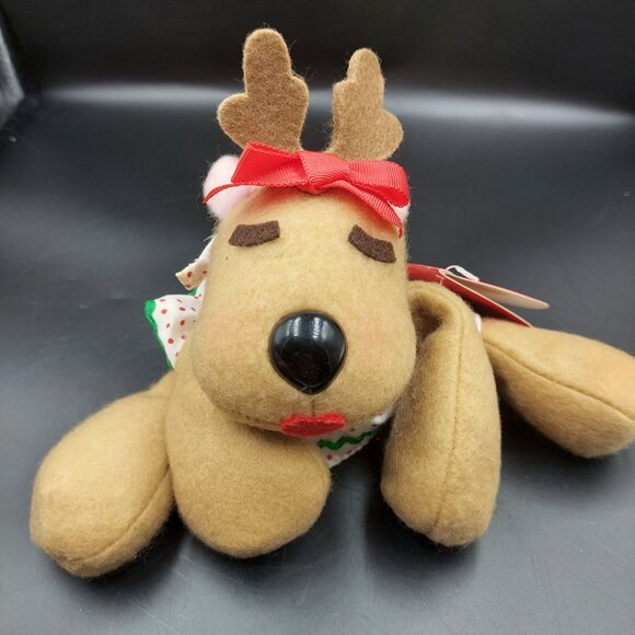 4 Vintage 1980s Hallmark Burger King Reindeer Randy Rodney Rhonda Ramona Plush - Picture 2 of 10